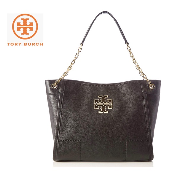 Tory Burch Handbags - Last drop! Tory Burch Britten Leather Black Bag